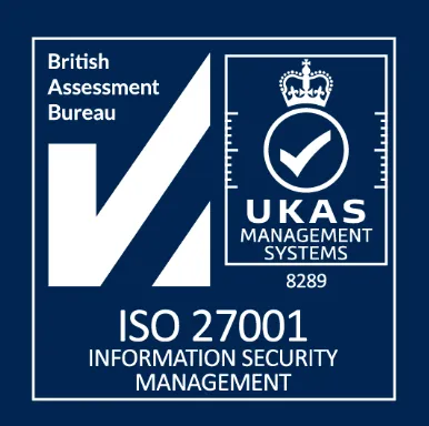ISO 27001 certified (UKAS)
